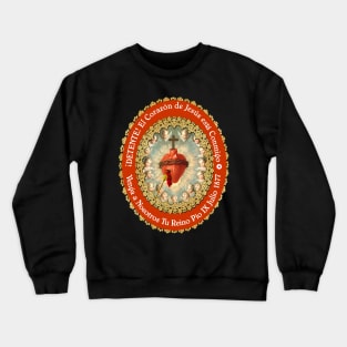 Detente Spanish Sagrado Corazon Sacred Heart of Jesus Catholic Prayer Crewneck Sweatshirt